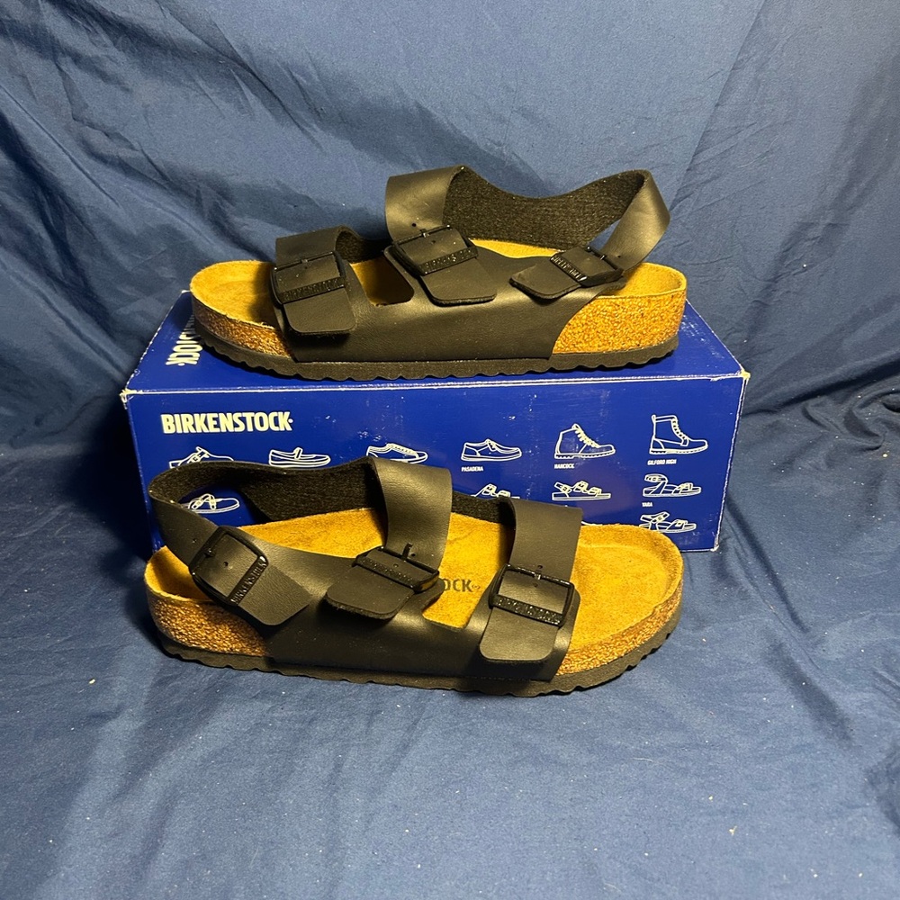 Birkenstock Milano Sandals Black 40 L9 M7 Wide